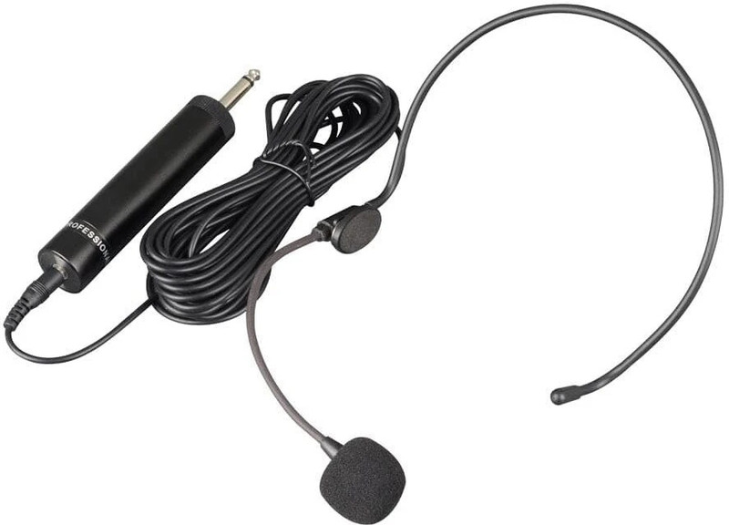 A Plus ELECTRET CONDENSER CARDIOID NECK MICROPHONE HEADPHONE MIC(Black)