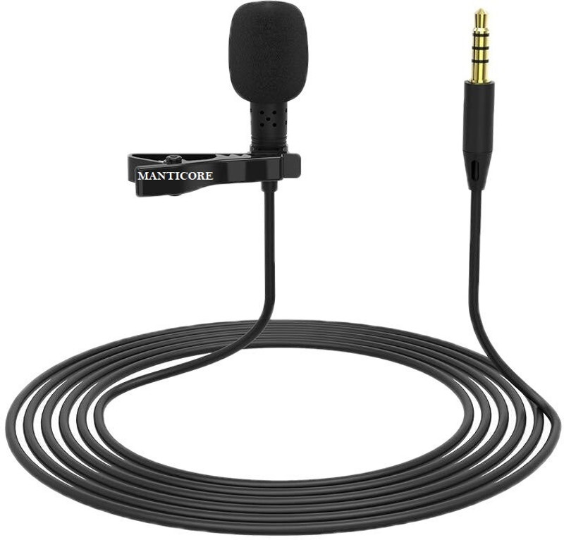 MANTICORE Clip on collar mic for voice|video||youtube||lecture||gaming||camera||smartphone Microphone