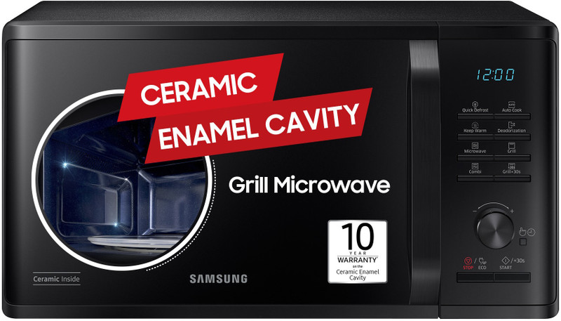 Samsung 23 L Ceramic cavity, Keep warm Grill Microwave Oven(MG23A3515AK, BLACK)