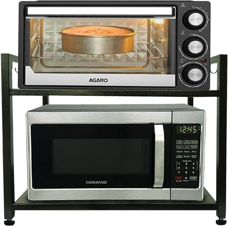 J B CREATION Stand Microwave Wall Mount(Steel)