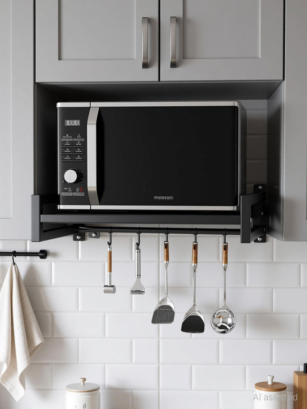 Pratecom Shelf Microwave Wall Mount(Iron)