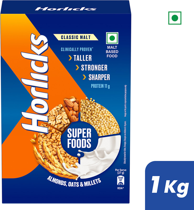 HORLICKS Nutrition Drink Refill with Super Foods(1 kg)