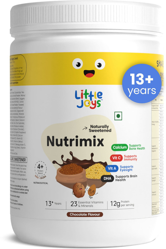 Little Joys Nutrimix for Kids 13+ years | 12g Protein | Supports Immunity & Brain Health(350 g)