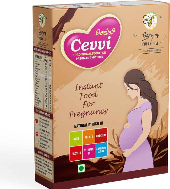 Thean EE Cevvi Pregnancy Powder | Iron & Hemoglobin | DHA Brain Dev | Chocolate(300 g)