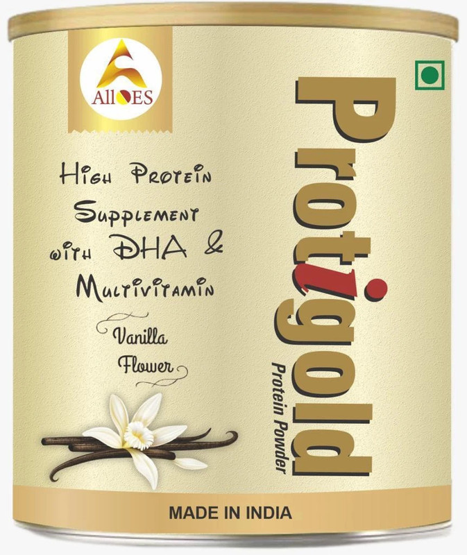 Alloes Pharmaceuticals Protigold Protein Powder with DHA,Multivitamins and high protein supplement(200 g)