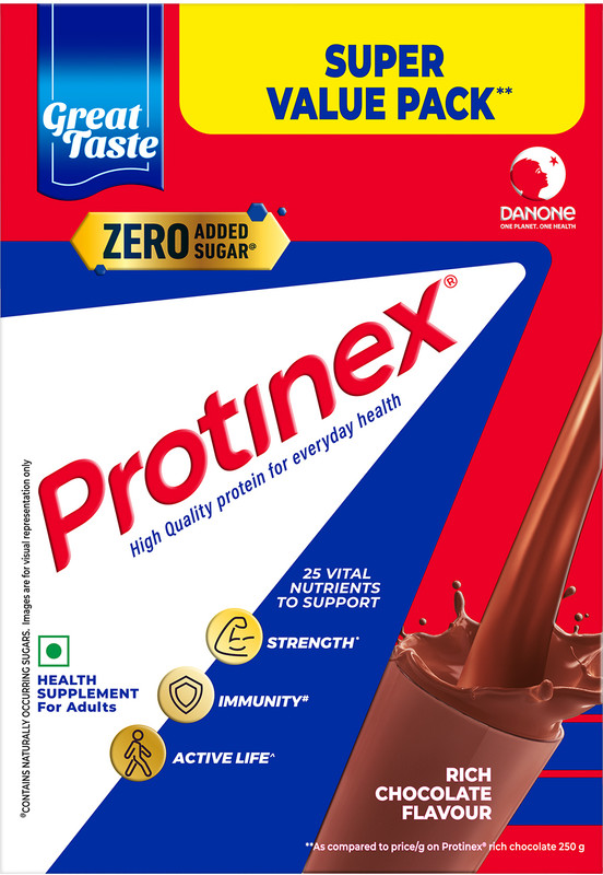 Protinex Rich chocolate | 40% daily protein with 200ml milk | Strong muscles | Zero sugar(750 g)