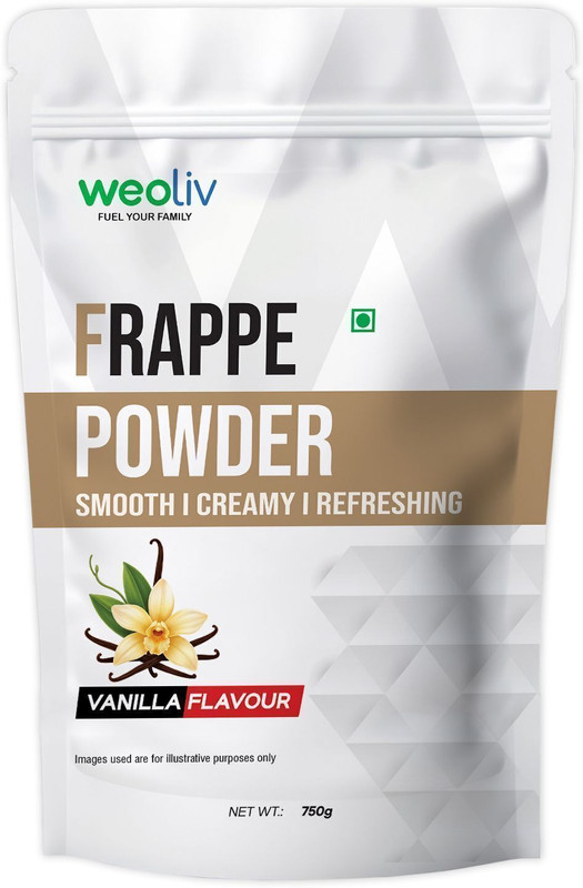 Weoliv Frappe Powder for Milkshakes & Cold Coffee, Café-Style Frappes, Vanilla Flavour(750 g)