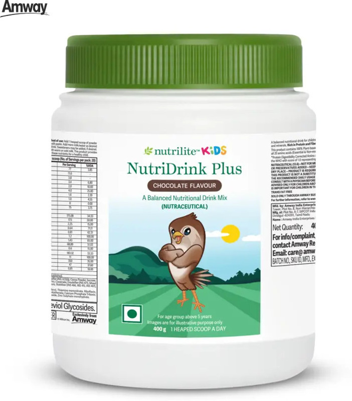 Amway Nutrilite Kids NutriDrink Plus – Chocolate Flavor(400 g)