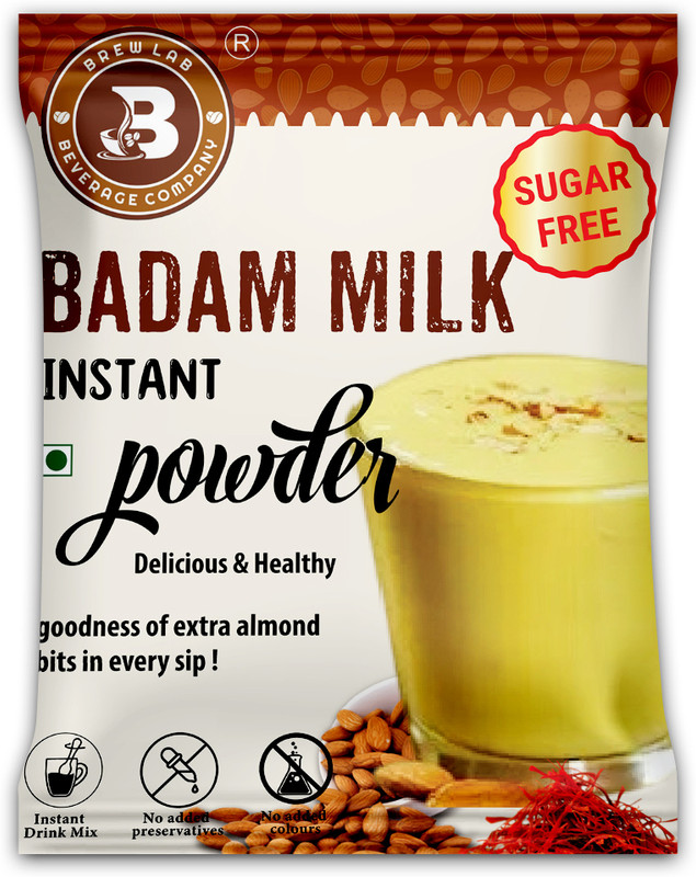Brew Lab Delicious & Healthy Badam Milk Powder Sugar Free | Goodness Of Real Almonds |(1 kg)