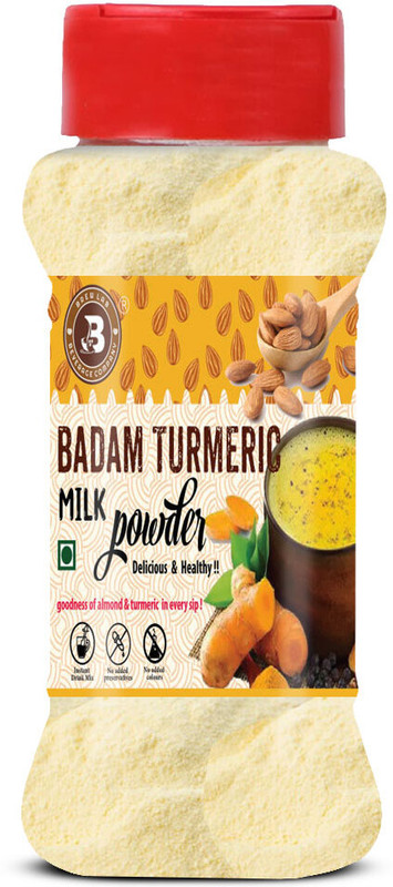 Brew Lab Badam Milk Turmeric Powder | Goodness Of Almond & Turmeric | Natural Aroma |(100 g)