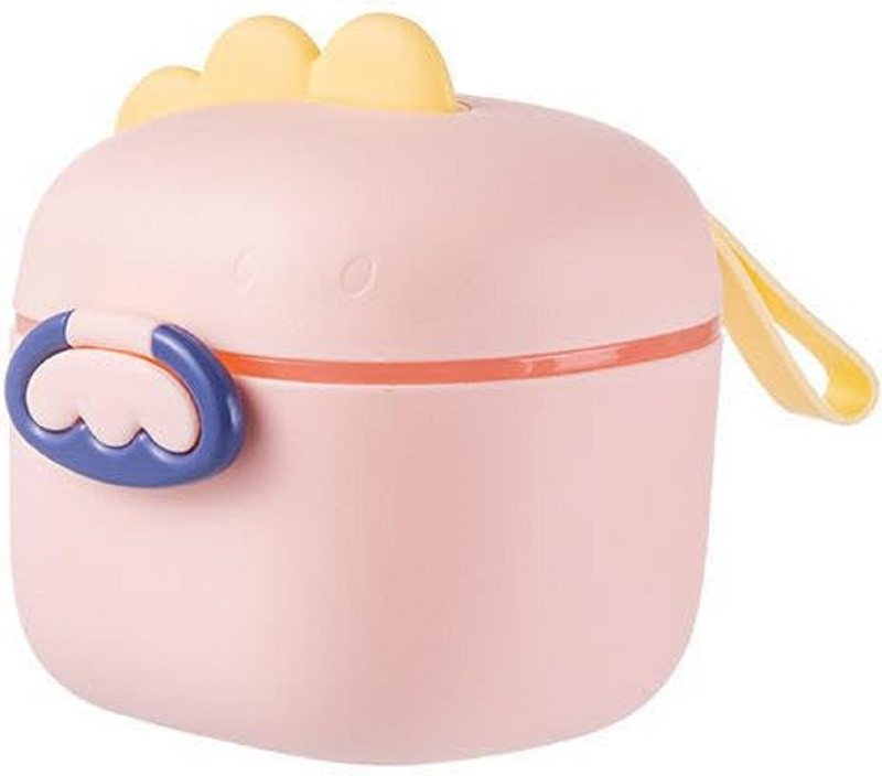closecret Cute Baby Lunch Spoon & Strap Handle , Leak Resistant Food Storage Container(Pack of 1, Pink)