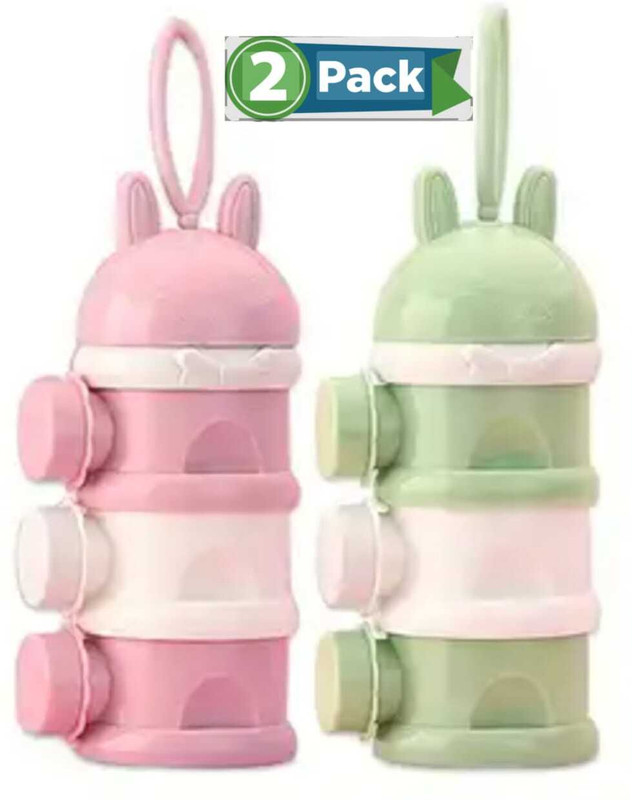 Ycam by NO Baby Store Plastic 3 Layers Baby Food Storage Container Formula Container(Pack of 1, Multicolor)