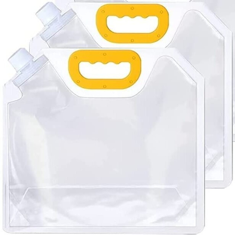 VINSU Food Storage Bags – 2 Pcs Grocery Storage Bag , Resealable & Washable Bag(Pack of 2, White)