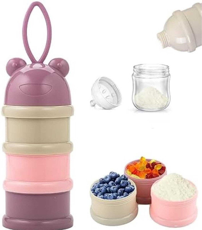 Lixora Eco Friendly BPA-Free 3 Layers Powder Baby Food-Storage Container - PP(Purple)