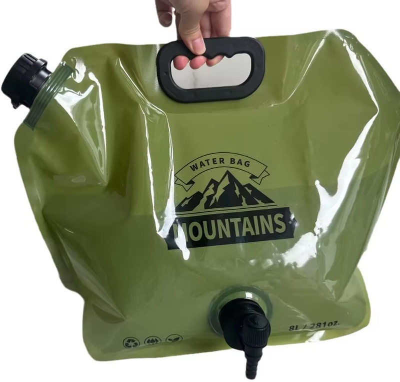 MinzAy by NA 8 Ltr Water Storage Bag Portable 8 L Travel Foldable Water Bag(Pack of 1, Multicolor)