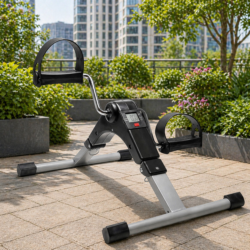 VALORACE Foldable Lightweight Mini Exercise Cycle for Rehabilitation & Daily Fitness Mini Pedal Exerciser Cycle