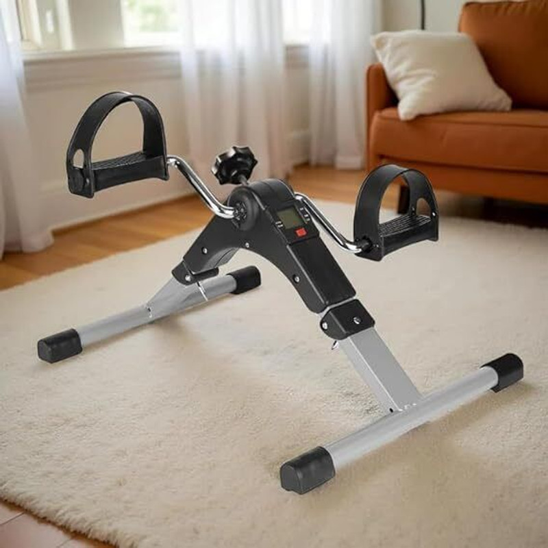 SKYVOKES Foldable Stationary Cycle Pedal Desk Exercise Bike Mini Pedal Exerciser Cycle
