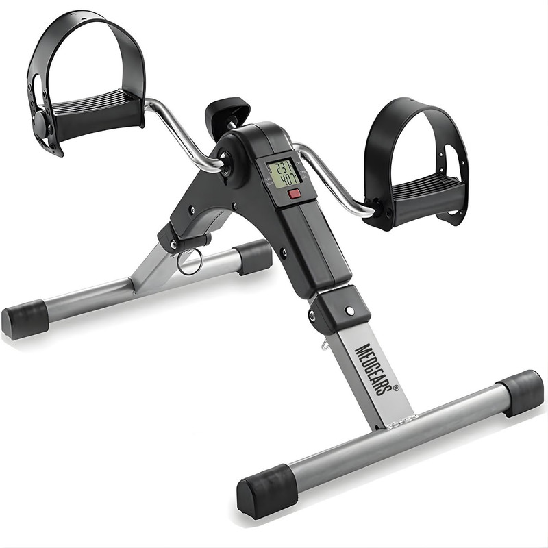 MEDGEARS Mini peddler for Home with Adjustable Resistance,Bike Mini Pedal Exerciser Cycle Mini Pedal Exerciser Cycle