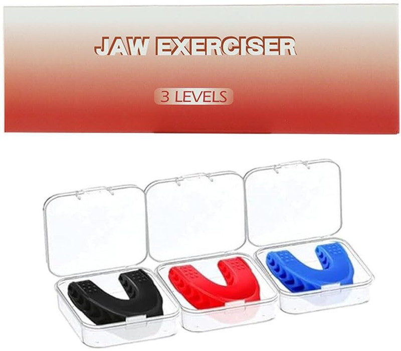 MIXBEE Jawline Exerciser Tool Men Women Get Defined Jawline Mini Pedal Exerciser Cycle