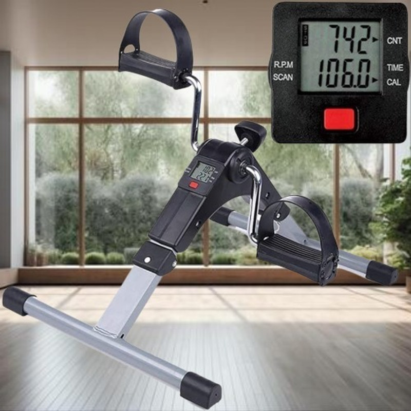 VALORACE Foldable Pedal Exerciser for Physiotherapy | Digital Monitor | Compact Design Mini Pedal Exerciser Cycle