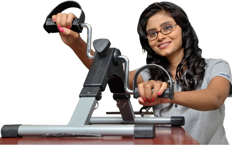 SKYBUCKET Mini Adjustable & Foldable Bike Indoor Fitness Resistance Light Mini Pedal Exerciser Cycle