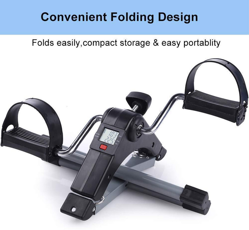 HINAMI Exercise Cycle for Home with Non-Slip Feet Mini Pedal Exerciser Cycle