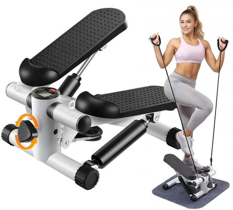 PRIMRT Foldable Mini Fitness Cycle Pedal Exerciser Bike Gym Machine Mini Pedal Exerciser Cycle