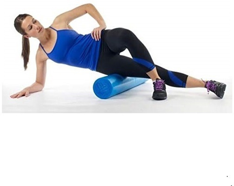 Inditradition Solid Form Roller | Balance Exerciser (Blue) - 24 Inches Mini Pedal Exerciser Cycle