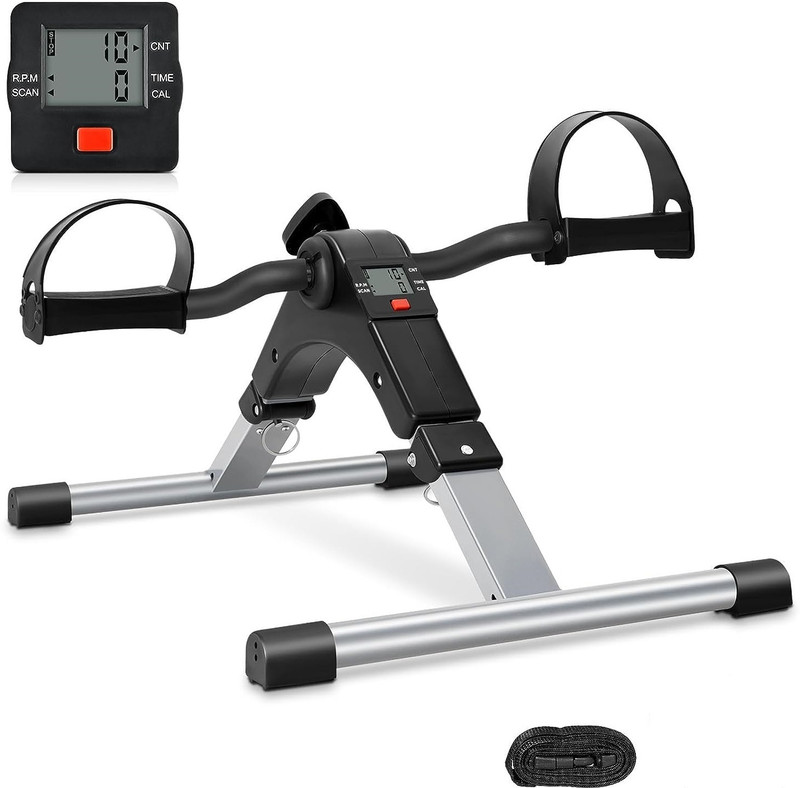 squarefit Mini Pedal Exercise Cycle with LCD Display for Home & Physiotherapy Use Mini Pedal Exerciser Cycle
