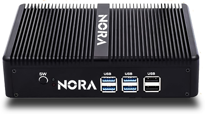 NORA UB22I34G - Ubuntu, Haswell ULT Platform, Intel Core i3 4030U, 128 MB Graphics Card, 4 GB DDR4, 64 GB SDD Mini PC(Black)