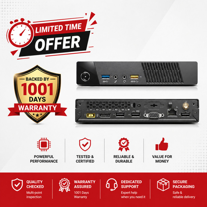 Nayajaisa Refurbished Think_Centre M73 Mini PC With Core i5 Gen with 8GB Ram - 256GB SSD - Windows 10, Limited Stock,5G Wifi + Bluetooth Dongle, 1001 Days Warranty, 0 GB Graphics Card, 8 GB DDR3, 256 GB SSD Mini PC(Black)