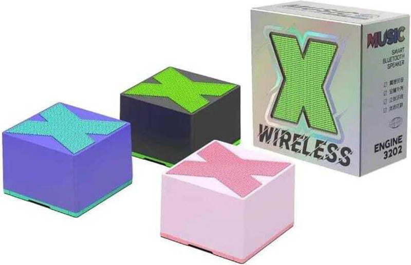 Ritesh Mini Square Subwoofer Wireless Bluetooth HiFi Stereo 40mm Horn123 - Free DOS, NO, 0, 0, FULL Mini PC(Multicolor)