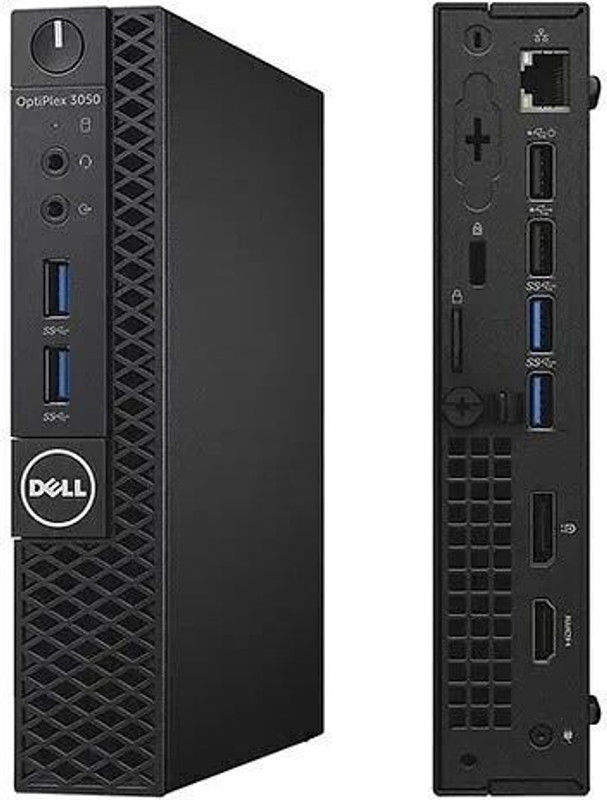 DELL Refurbished Core i3 7th Generation Tiny PC - Windows 10, Intel®, Core i3 7th Generation, 8 GB DDR4, 256 GB SSD Mini PC(Black)