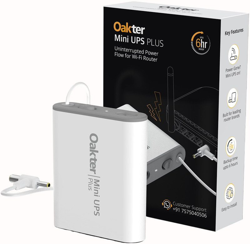 Oakter Mini UPS Plus Power Backup for Router