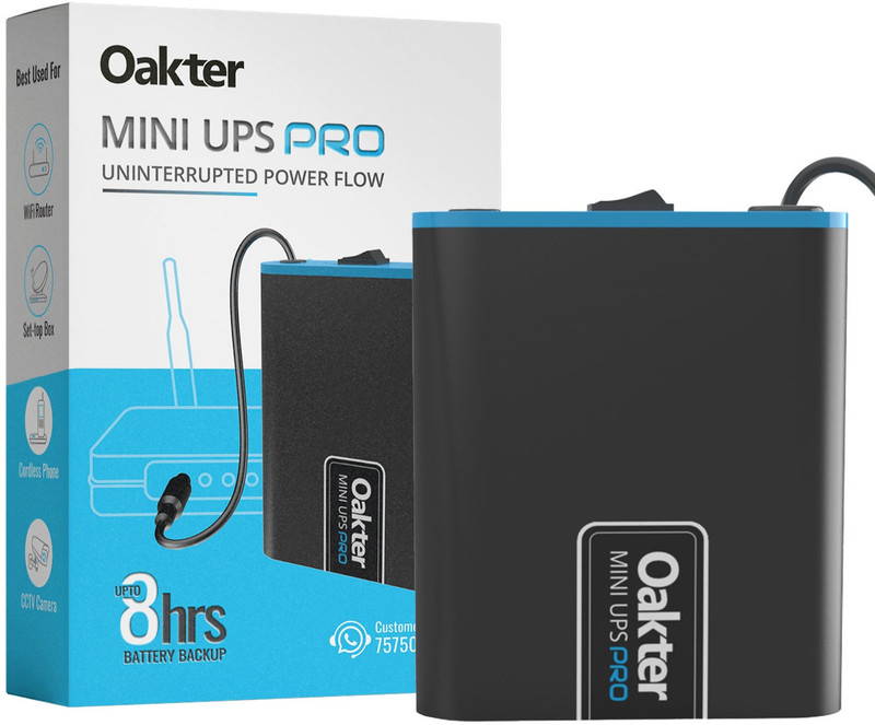 Oakter Mini UPS Basic Power Backup for Router