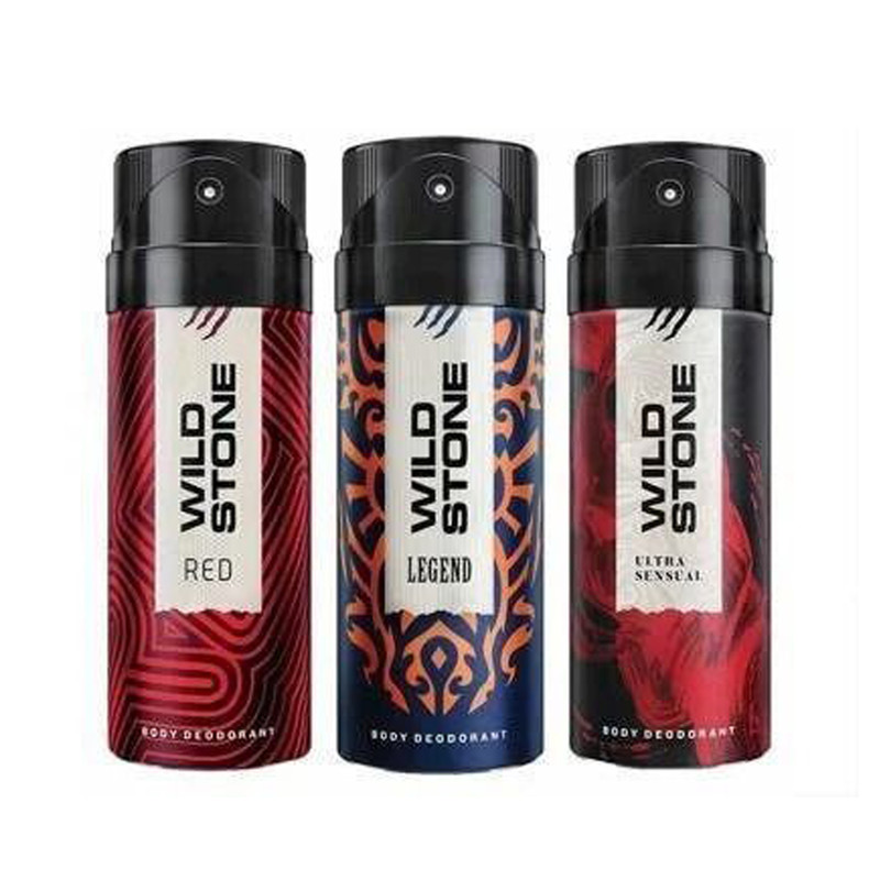 Wild Stone Ultra Sensual , Red & legend (200 ml Each) Deodorant Spray - For Men(600 ml, Pack of 3)