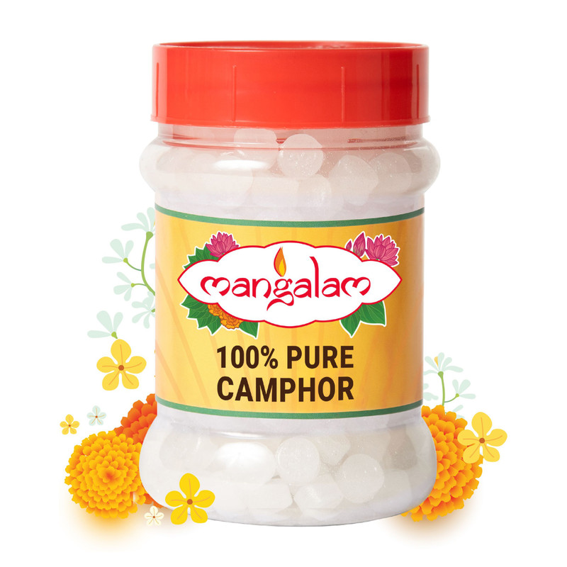MANGALAM Camphor Tablet 100g Jar - Pack of 1(100 g)