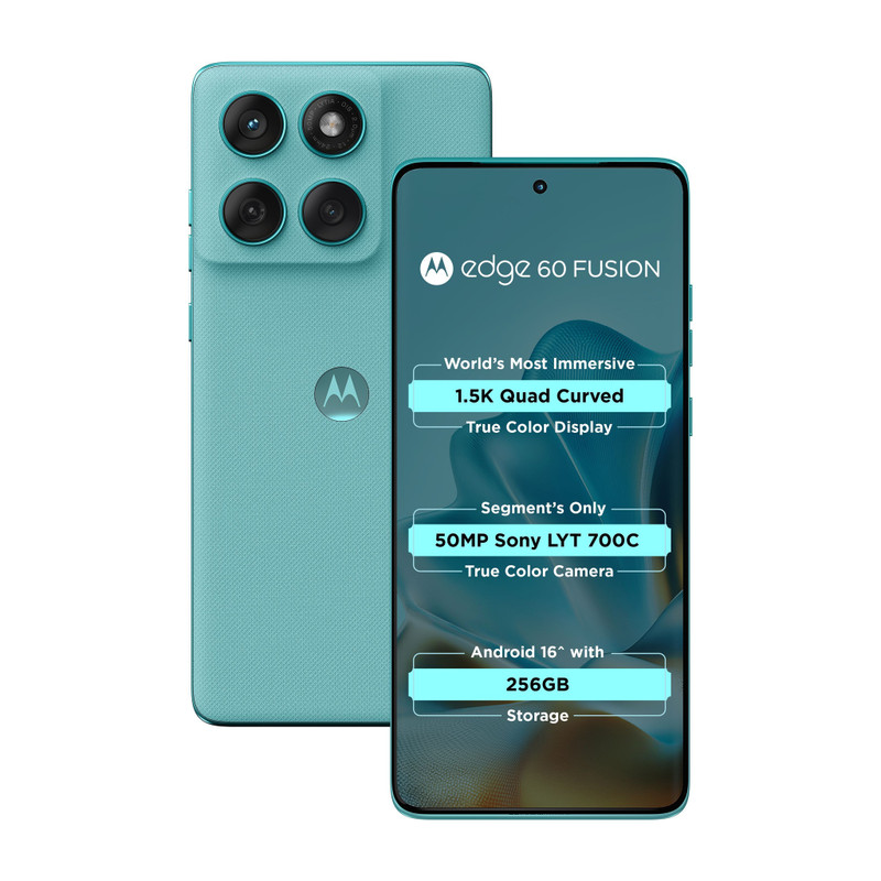MOTOROLA Edge 60 Fusion 5G (PANTONE Amazonite, 256 GB)(12 GB RAM)