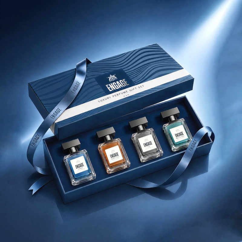 Engage Luxury Assorted Gift Set (20mlX4) 4 Unique Long Lasting EDPs Eau de Parfum - 80 ml(For Men)