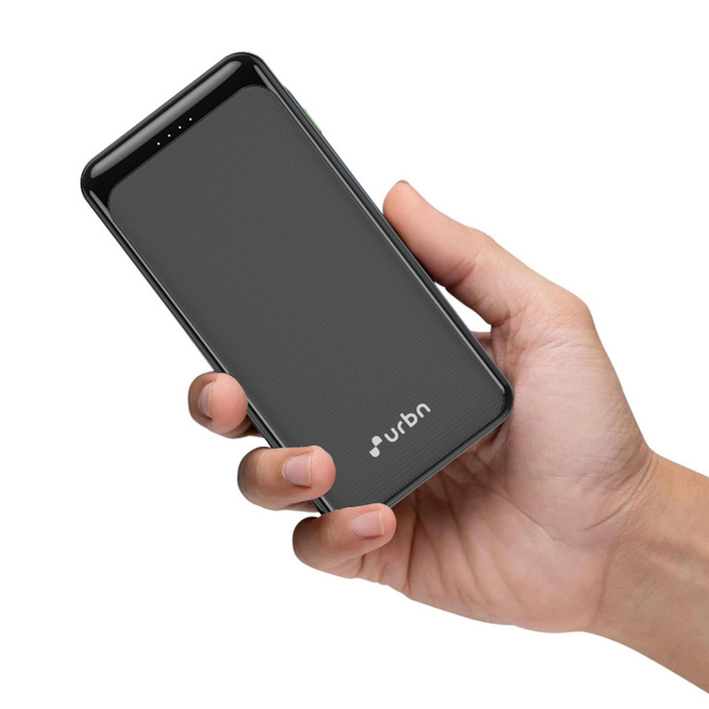 URBN 20000 mAh 22.5 W Compact Pocket Size Power Bank(Black, Lithium Polymer, Fast Charging, Power Delivery 3.0 for Mobile, Tablet, Earbuds, Smartwatch, Speaker)
