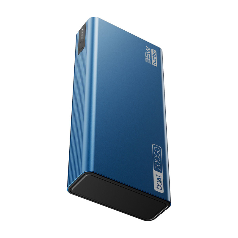 boAt 20000 mAh 35 W Compact Pocket Size Power Bank(Navy Blue, Lithium Polymer, Fast Charging, Quick Charge 3.0 for Mobile, Tablet, Earbuds, Smartwatch)