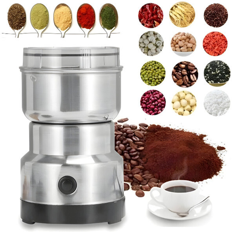 GDS VQVE_Name OF Trust_Mini Stainless Steel Coffee Spice Nuts Grains Bean Grinder Mixer Grinder Coupler