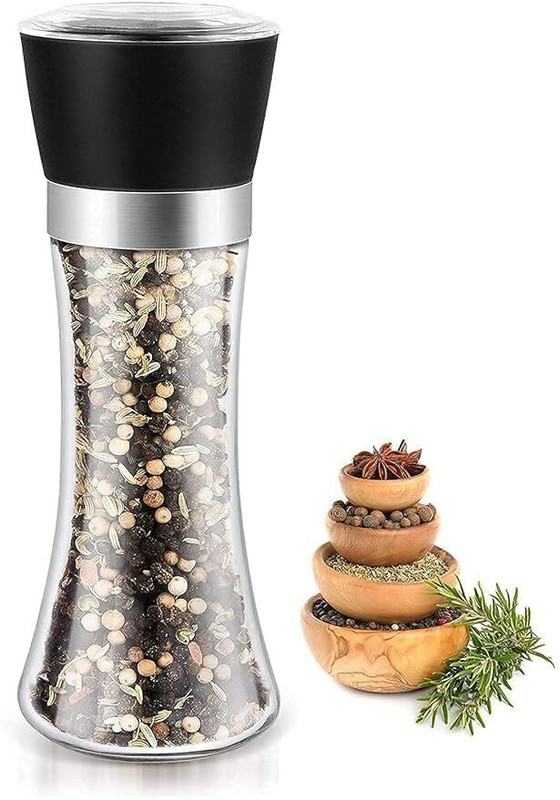pccenterprise Plastic Traditional Pepper Mill(White, Pack of 1)