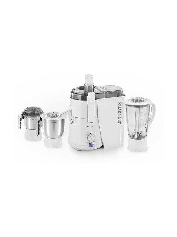 SUJATA Maxima 900 W Juicer Mixer Grinder(Powermatic Maxima | 3 Jars | White)