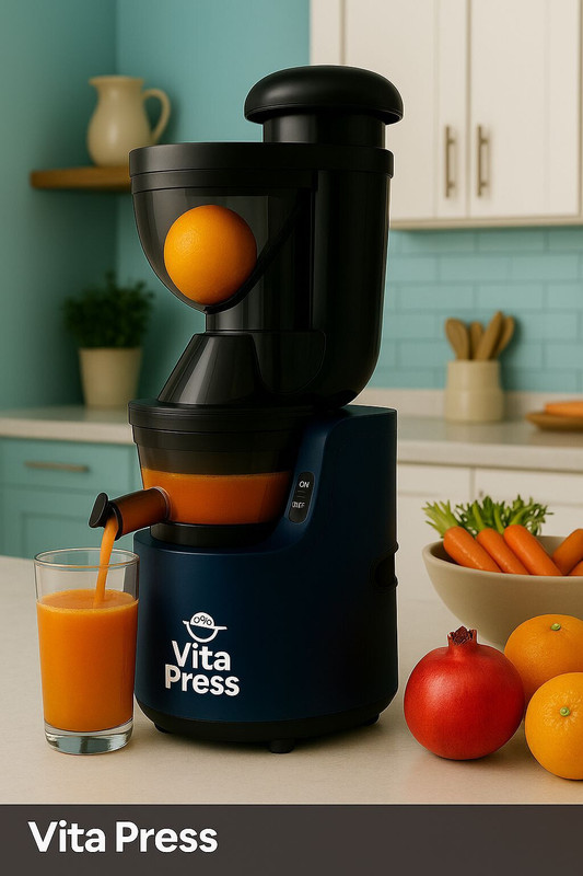 Vita Press VP/009 300 W Juicer(Coldpress Juicer | 1 Jar | Blue)