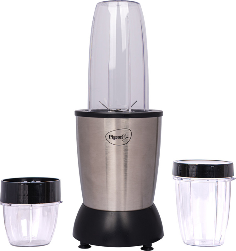 Pigeon Nutriblender Mixer 900 Watts 900 W Juicer Mixer Grinder(16015 | 3 Jars | Silver)