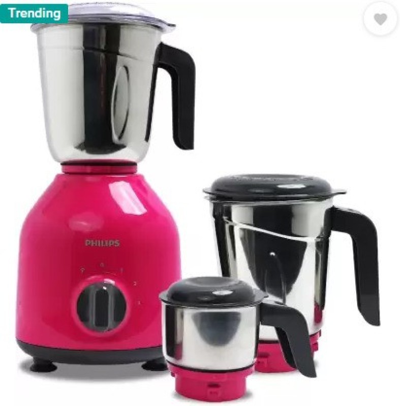 Orient Electric HL7756 (750W) DAILY COLLECTION 750 Mixer Grinder (3 Jars, Pink)