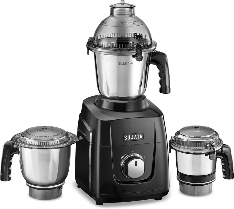 SUJATA Mixer Grinder 1000 W Mixer Grinder(MG 02 | 3 Jars | Black)