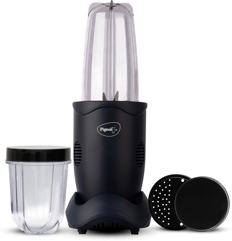 Pigeon NUTRI MASTER 400 W Juicer Mixer Grinder(16467 | 2 Jars | Black)