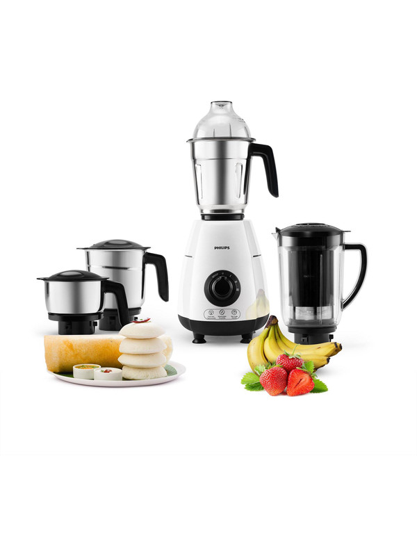PHILIPS Juicer Mixer Grinder 1000 W Mixer Grinder(HL7703/03 | 4 Jars | White)